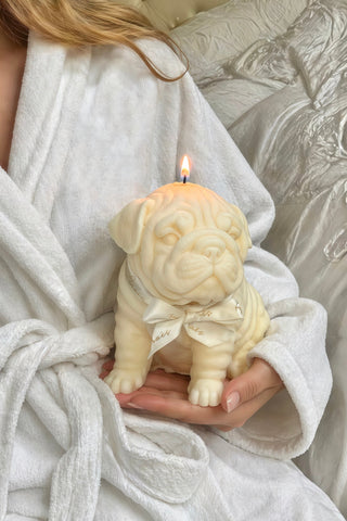 Guardian Glow Bulldog Candle