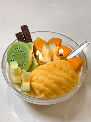 Tropical Fruit Yogurt Bowl Candle