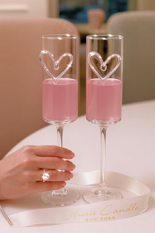 Étreinte d’Amour Heart Flute Set of 2