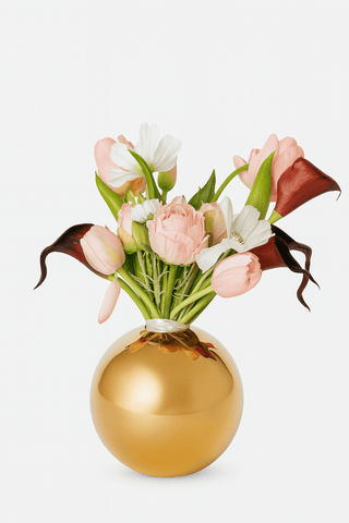 Modern Lux Golden Ball Vase