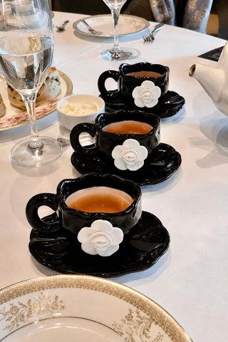 Camellia Romance Ceramic Tea/Coffee Cup Set of 2