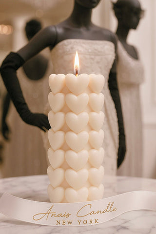 The Million Hearts Candle used in a fine dining establishment.