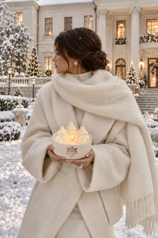 Wonderland Snowy Pine Trees Candle – XXL
