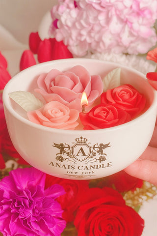 Monet’s Garden Candle, a Monet garden candle with blooming floral artistry.