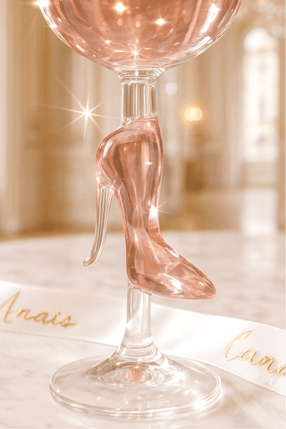 Cindarella’s Glass Slippers Wine Glasses, Set of 2