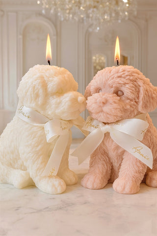 Juego de velas con forma de cachorro de Anaïs 