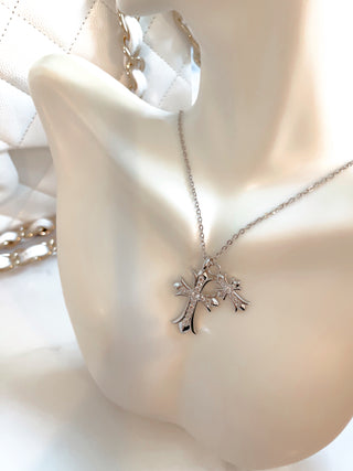 Lana Cross Rhinestones Necklace