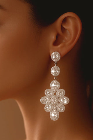 Pendientes de diamantes de imitación del Sahara 