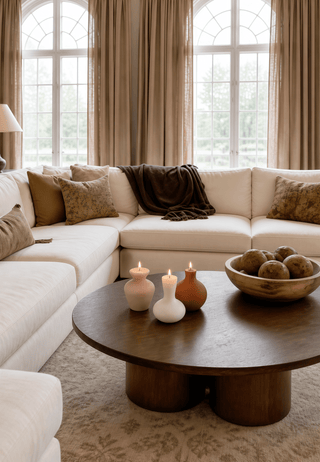 Casa Organic Modern Vessel Candle Set of 3 displayed in a luxury spa retreat