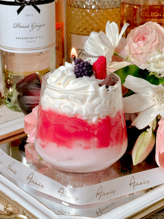 Creamy Strawberry Parfait Candle.
