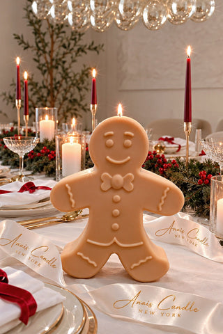 Holiday Gingerbread Man Candle – XXL