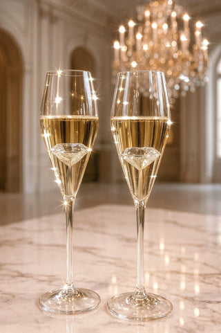 ‘100-Carat’ Diamond Champagne Flute Set of 2™️