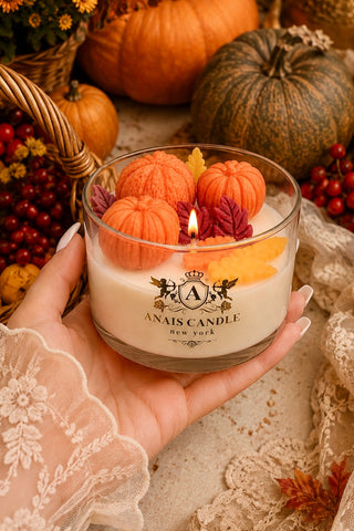 Autumn Leaves & Pumpkins Candle - XL
