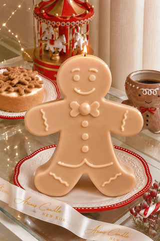 Holiday Gingerbread Man Candle – XXL