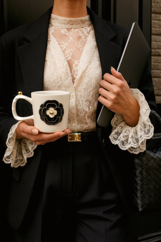 Château Camellia Ceramic Tea/Coffee Cup Set of 2 designed by Anaïs Drinkware.