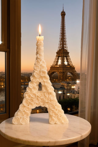 Vela Torre Eiffel rosada 