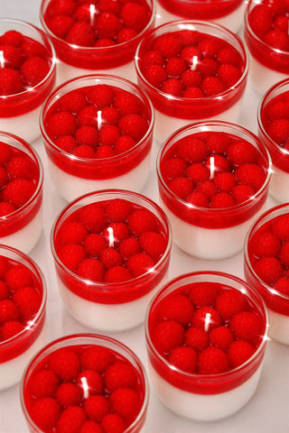 Vela de mousse de frambuesa 