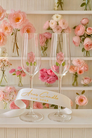 La Vie En Rose Champagne Glass Set of 2™️