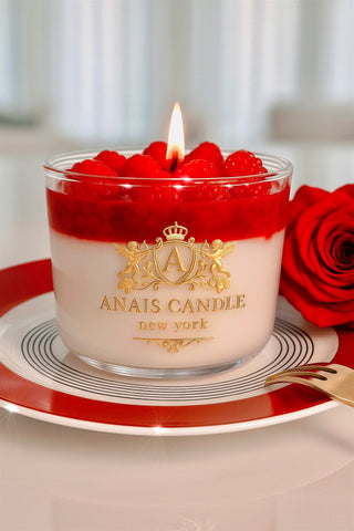 Vela de mousse de frambuesa 