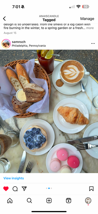 Vela de croissant francés 