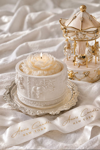 Château Carousel Candle & Plate Set