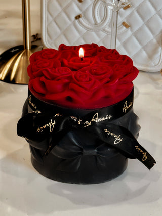 Lavish Rose Bouquet Candle in Lipstick - XXL