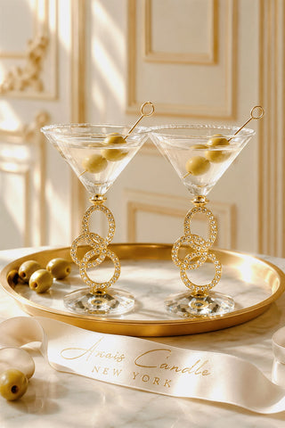 Versailles Bijou Martini Glass Set of 2