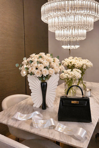 La Muse Butterfly Resin Vase