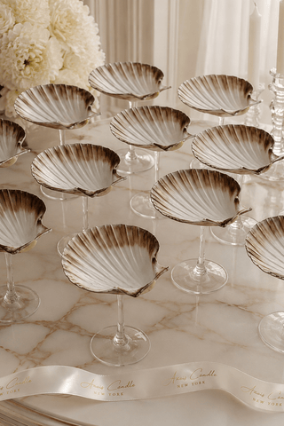 Shellé Oceana Cup™️ Set of 2 beside fresh pastries in a café in Positano