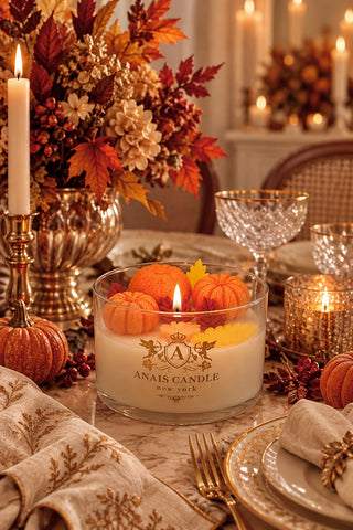 Autumn Leaves & Pumpkins Candle - XL