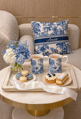 Bleu Riviera Toile Mug Set of 2