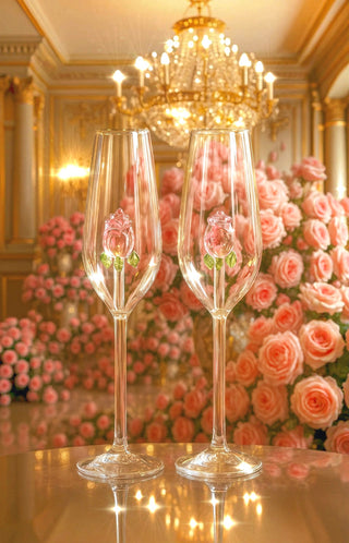La Vie En Rose Champagne Glass Set of 2™️