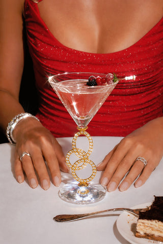 Versailles Bijou Martini Glass Set of 2
