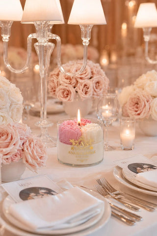 Peony Bouquet Candle in Petal Pink