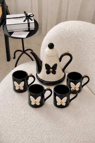 Butterfly de Paris Tea/Coffee Set of 5