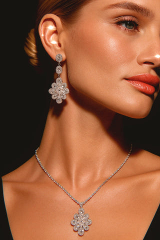 Pendientes de diamantes de imitación del Sahara 