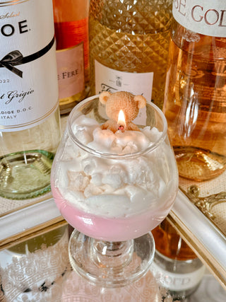 Bear & Pink Drink Candle 2.