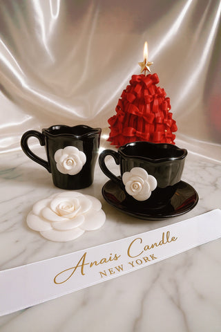 Camellia Romance Ceramic Tea/Coffee Cup Set of 2