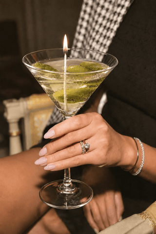 Olive Étoile Martini Candle