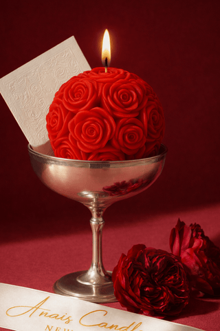 Flower Romance in Lipstick handcrafted with premium, all-natural wax only