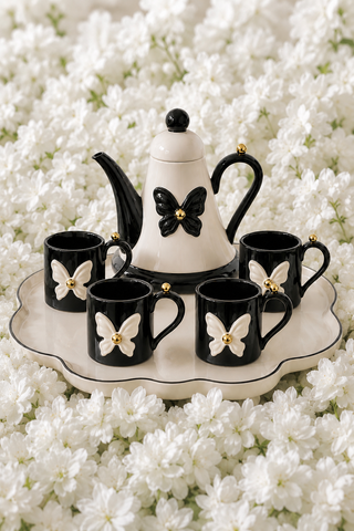 Butterfly de Paris Tea/Coffee Set of 5
