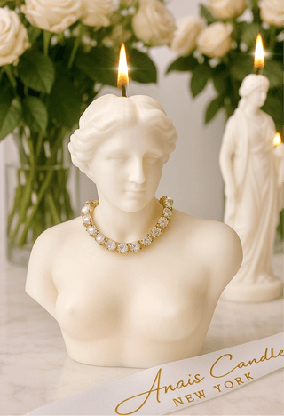 Vela con retrato de Venus de Milo 