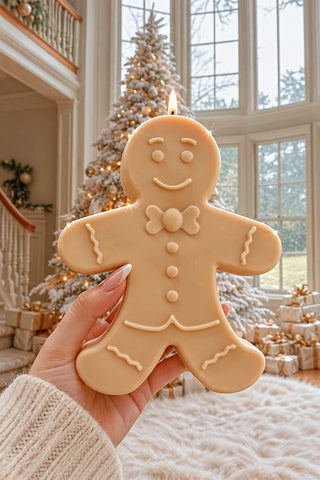 Holiday Gingerbread Man Candle – XXL