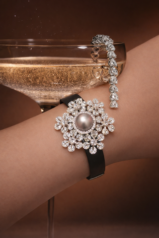 Celestial Bloom Genuine Tahitian South Sea Pearl Bracelet