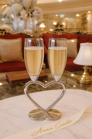 Heart of Eternity Champagne Flute Set of 2