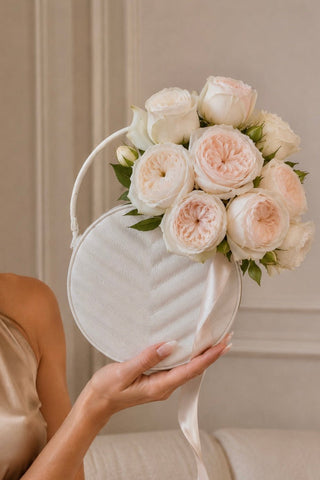 Sofia Round Handbag Resin Vase showcased overlooking Monaco's harbor