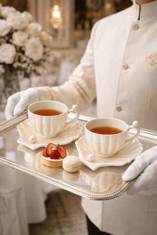 Marée de Pearl – Seashell Ceramic Teacup & Plate Set is perfect for any home