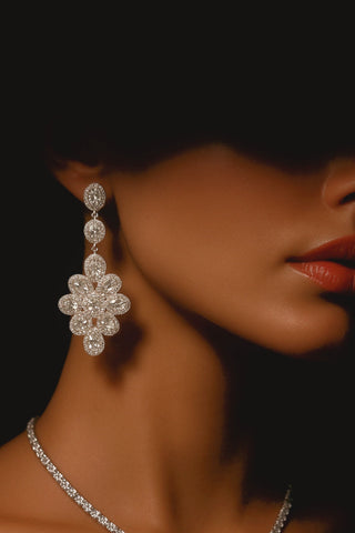 Pendientes de diamantes de imitación del Sahara 