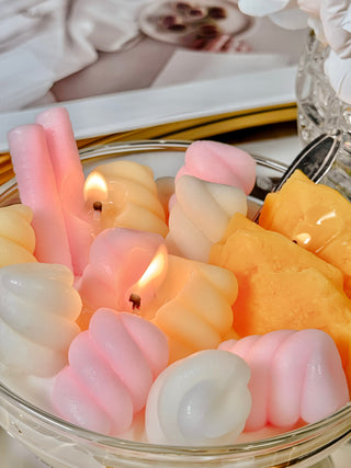 Marshmallow & Pineapple Ice Cream Bowl Candle - XXL.