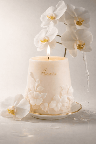 Embossed Floral Candle is a perfect gift for any anniversary and occasion